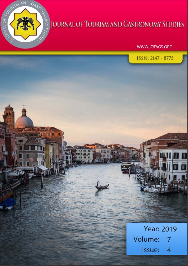 					View Vol. 7 No. 4 (2019): Journal of Tourism and Gastronomy Studies
				