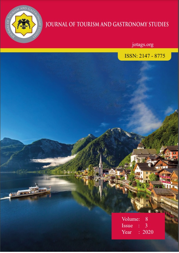 					View Vol. 8 No. 3 (2020): Journal of Tourism and Gastronomy Studies
				